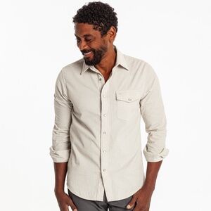 Criquet Shirts Corduroy Pearl Snap - Silver Fox Size mm